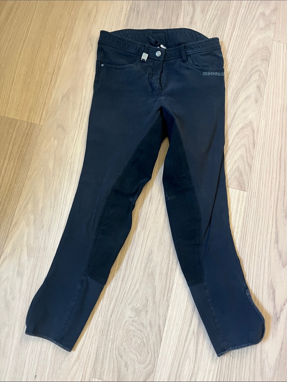 Romfh Black Equestrian fullseat Breeches 30L